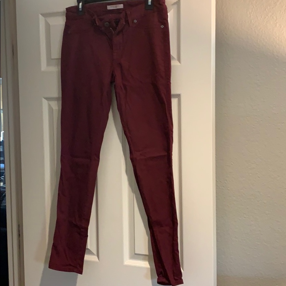 Rich & Skinny jeans, sz 28, burgundy